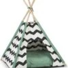 Beeztees Kioni Tipi Tent - Kattenhuis - Zwart/Wit - 50x50x70 Cm 2 Beeztees Kioni Tipi Tent - Kattenhuis - Zwart/Wit - 50x50x70 Cm -Katten Benodigdheden Winkel 1003x1200 2