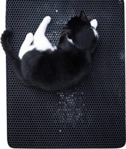 IGOODS - Kattenbakmat Met Filter - 45 X 60 - Waterdicht - Dubbele Laag - Zwart -Katten Benodigdheden Winkel 1020x1200 5