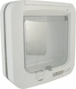 Sureflap Dierenluik Microchip S - Kattenluik - 20x20x7 Cm Wit -Katten Benodigdheden Winkel 1024x1200