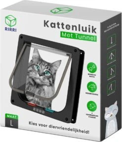 Rirri Kattenluik Met Tunnel - 4 Vergrendelingsstanden - Weersbestendig - Binnen En Buiten - Maat L - Zwart - 25,5 X 23.5 Cm 17 Rirri Kattenluik Met Tunnel - 4 Vergrendelingsstanden - Weersbestendig - Binnen En Buiten - Maat L - Zwart - 25,5 X 23.5 Cm -Katten Benodigdheden Winkel 1031x1200 5