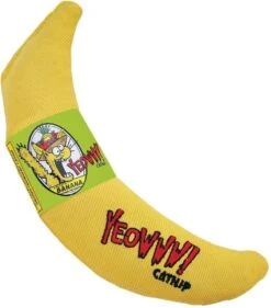Yeowww! Chicata Banana - Speeltje Voor Katten Met Kattenkruid - De Meest Krachtige Catnip Ter Wereld – Onweerstaanbaar – Katoen – 17.7 Cm - Geel -Katten Benodigdheden Winkel 1056x1200 2