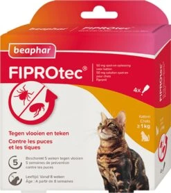 Beaphar Fiprotec Kat - Vlooienbestrijding - >1 Kg - 4 Pipetten 14 Beaphar Fiprotec Kat - Vlooienbestrijding - >1 Kg - 4 Pipetten -Katten Benodigdheden Winkel 1062x1200 1
