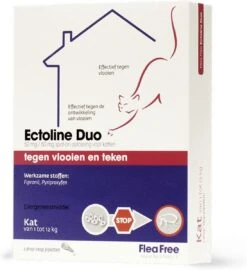 Flea Free Ectoline Duo Kat - Tegen Vlooien En Teken - 2 Pipetten 14 Flea Free Ectoline Duo Kat - Tegen Vlooien En Teken - 2 Pipetten -Katten Benodigdheden Winkel 1097x1200
