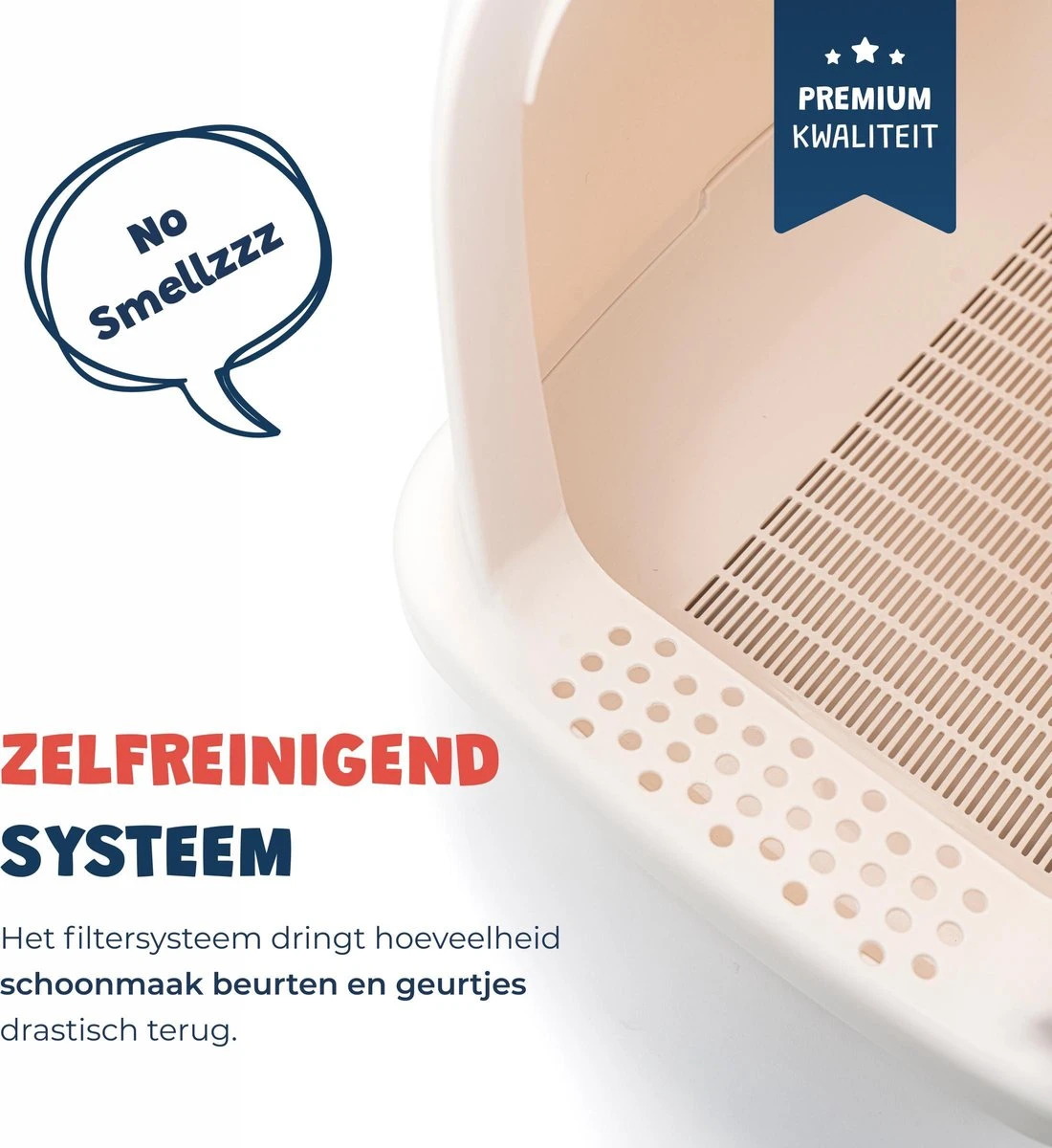 JC Pets Premium Kattenbak Systeem - Inclusief 2.5KG / 4L Kattenbakvulling - Zelfreinigend 4 JC Pets Premium Kattenbak Systeem - Inclusief 2.5KG / 4L Kattenbakvulling - Zelfreinigend - Afbeelding 2