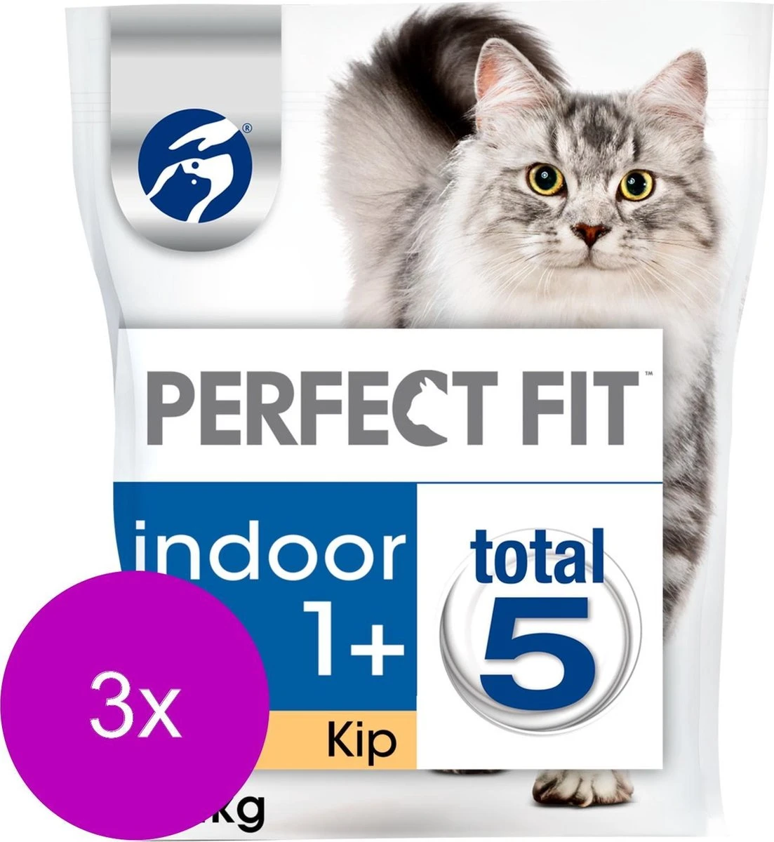 Perfect Fit Droogvoer Adult Indoor Kip - Kattenvoer - 3 X 1.4 Kg 4 Perfect Fit Droogvoer Adult Indoor Kip - Kattenvoer - 3 X 1.4 Kg - Afbeelding 2