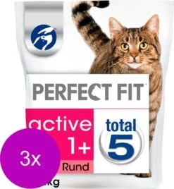 Perfect Fit Droogvoer Active Rund - Kattenvoer - 3 X 1.4 Kg -Katten Benodigdheden Winkel 1104x1200