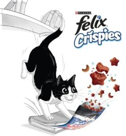 Felix Crispies - Kattensnacks Zalm & Forel - 8 X 45g -Katten Benodigdheden Winkel 1109x1200
