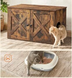 Kattenbak Kast, Kattentoilet, Vintage -Katten Benodigdheden Winkel 1110x1200 1