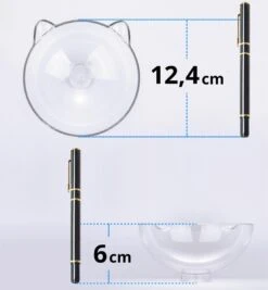 Behave Dubbele Voerbak - Drinkbak - Katten - Verstelbaar - Wit -Katten Benodigdheden Winkel 1110x1200