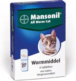 Mansonil All Worm Cat Ontworming - Kat - 4 Tabletten 18 Mansonil All Worm Cat Ontworming - Kat - 4 Tabletten -Katten Benodigdheden Winkel 1127x1200 5