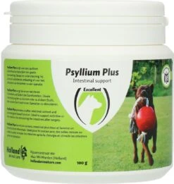 Excellent Psyllium Plus Hond - Ter Ondersteuning Bij Dunne Of Vastzittende Ontlasting Of Voor Het Stimuleren Van De Darmen - Geschikt Voor Honden - 100 Gram