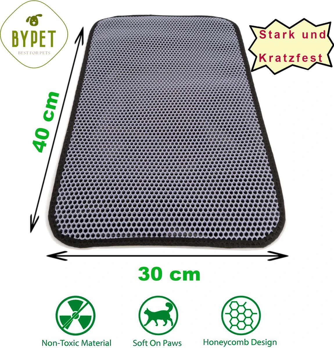 Blue Eyes Kattenbakmat, 30 Cm X 40 Cm, (!!! MAAT !!!) Kattenbakmat, Kattenbakonderlegger, Honingraatdesign, Kattenbak, Waterdicht, Dubbellaags Ontwerp, Honingraatmat (grijs) 5 Blue Eyes Kattenbakmat, 30 Cm X 40 Cm, (!!! MAAT !!!) Kattenbakmat, Kattenbakonderlegger, Honingraatdesign, Kattenbak, Waterdicht, Dubbellaags Ontwerp, Honingraatmat (grijs) - Afbeelding 3