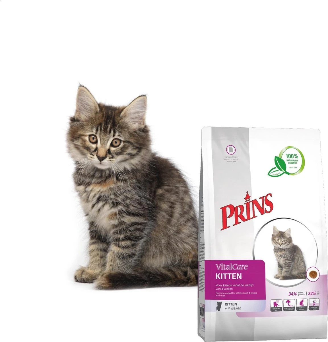 Prins VitalCare Kitten 5 Kg - Kat 5 Prins VitalCare Kitten 5 Kg - Kat - Afbeelding 3