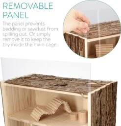 Navaris Houten Hamsterhuis - Speelhut Voor Hamsters, Kleine Knaagdieren, Gerbils, Muizen - Schuilplaats Op Twee Etages Voor Hamster, Cavia, Muis 12 Navaris Houten Hamsterhuis - Speelhut Voor Hamsters, Kleine Knaagdieren, Gerbils, Muizen - Schuilplaats Op Twee Etages Voor Hamster, Cavia, Muis -Katten Benodigdheden Winkel 1158x1200 5