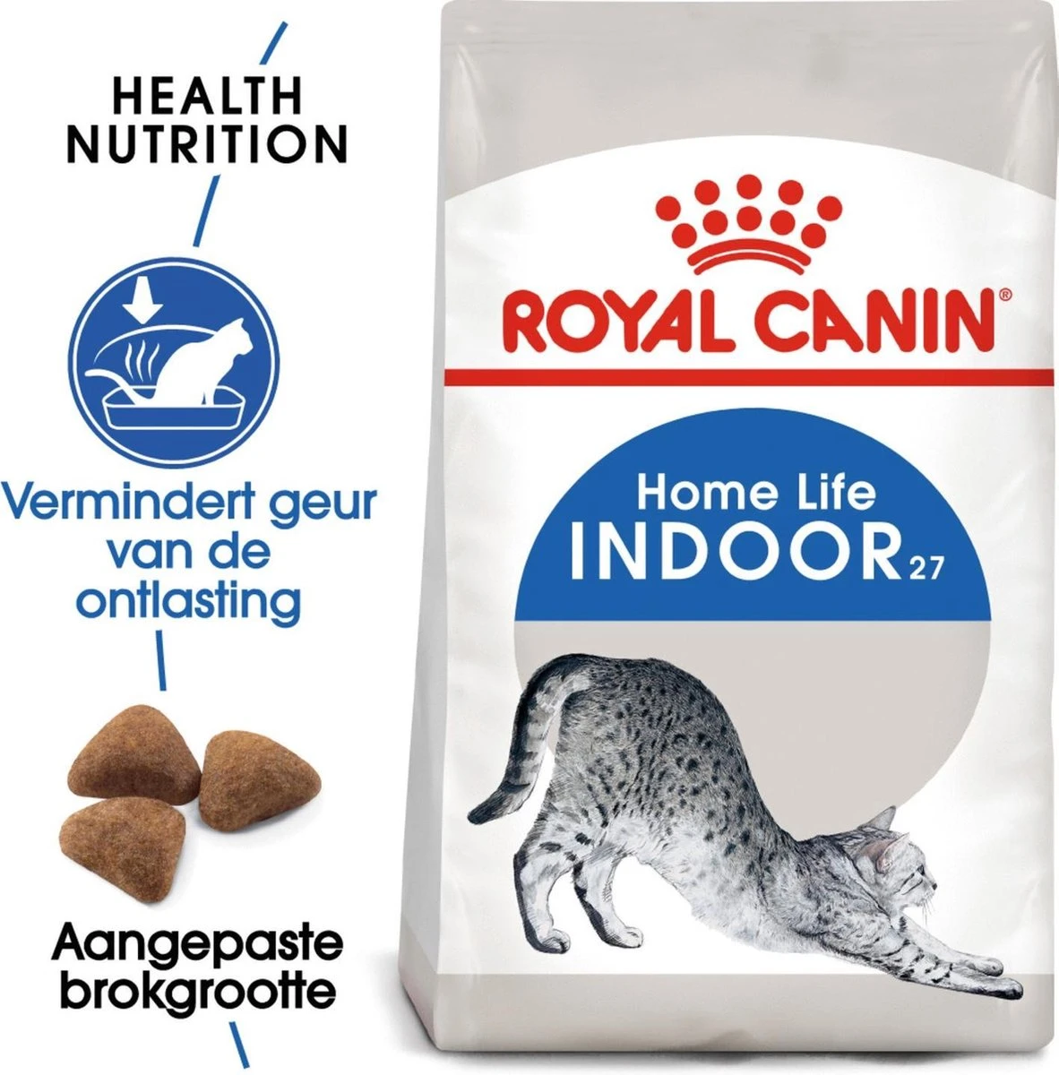 Royal Canin Indoor 27 - Kattenvoer - 4 Kg 4 Royal Canin Indoor 27 - Kattenvoer - 4 Kg - Afbeelding 2