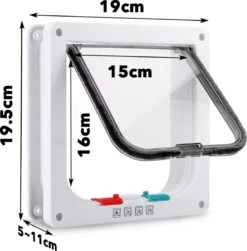 DOWO® - Kattenklep - Kattenluik - Kattenluikje - 4-weg Magneetsluiting Huisdierklep, Eenvoudige Installatie Kattendeur Huisdierendeur Aan De Muur, Houten Deur, Upvc Binnendeur, Baksteenwanden, Houten Deuren (M - Buitenmaat 19 X20 Cm) 15 DOWO® - Kattenklep - Kattenluik - Kattenluikje - 4-weg Magneetsluiting Huisdierklep, Eenvoudige Installatie Kattendeur Huisdierendeur Aan De Muur, Houten Deur, Upvc Binnendeur, Baksteenwanden, Houten Deuren (M - Buitenmaat 19 X20 Cm) -Katten Benodigdheden Winkel 1183x1200 7