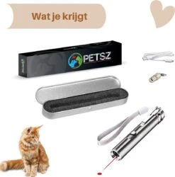 Laserpen - USB - Kattenspeeltjes - Zaklamp - Kat - Laser - Kattenspeelgoed - RVS Opbergblikje -Katten Benodigdheden Winkel 1184x1200 5