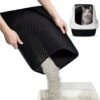 SIMU Lifestyle - Kattenbakmat - Grit Opvanger - Dubbele Laag - Waterdicht - Zwart - 50x40 Cm -Katten Benodigdheden Winkel 1190x1200 18