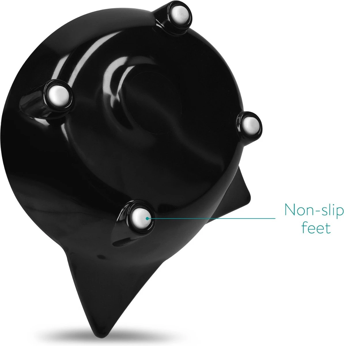 Navaris Voerbakjes Voor Katten - Set Van 3 Voer- En Waterbakken - Met Kattenkopjes Vorm - Antislip - Etensbakjes In Grijs, Wit En Zwart 5 Navaris Voerbakjes Voor Katten - Set Van 3 Voer- En Waterbakken - Met Kattenkopjes Vorm - Antislip - Etensbakjes In Grijs, Wit En Zwart - Afbeelding 3