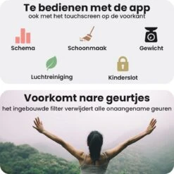 Dierboel Automatische Kattenbak - Zelfreinigende Kattenbak Met App - Ook Geschikt Voor Grote Katten 65L -Katten Benodigdheden Winkel 1198x1200 14