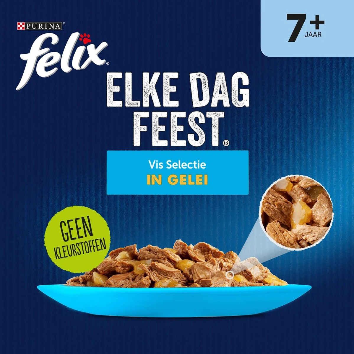 Felix Elke Dag Feest Vis 7+ Senior - Katten Natvoer - 48 X 85g 5 Felix Elke Dag Feest Vis 7+ Senior - Katten Natvoer - 48 X 85g - Afbeelding 3