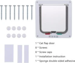DOWO® - Kattenklep - Kattenluik - Kattenluikje - 4-weg Magneetsluiting Huisdierklep, Eenvoudige Installatie Kattendeur Huisdierendeur Aan De Muur, Houten Deur, Upvc Binnendeur, Baksteenwanden, Houten Deuren (M - Buitenmaat 19 X20 Cm) 19 DOWO® - Kattenklep - Kattenluik - Kattenluikje - 4-weg Magneetsluiting Huisdierklep, Eenvoudige Installatie Kattendeur Huisdierendeur Aan De Muur, Houten Deur, Upvc Binnendeur, Baksteenwanden, Houten Deuren (M - Buitenmaat 19 X20 Cm) -Katten Benodigdheden Winkel 1200x1007 5
