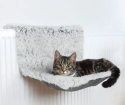 Trixie Radiator Hangmat Harvey Langhaar Pluche / Velours Wit Zwart - 45X31X26 CM -Katten Benodigdheden Winkel 1200x1011 6