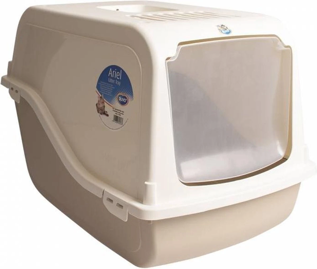 Duvo+ Ariel Grote Kattenbak Met Filter - Taupe - 57 X 39 X 38 Cm 3 Duvo+ Ariel Grote Kattenbak Met Filter - Taupe - 57 X 39 X 38 Cm