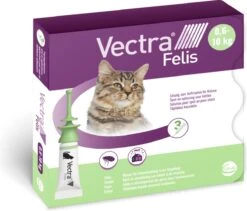 VECTRA Felis - Vlooiendruppels - Voor Katten 0.6 T/m 10 Kg - 3 Pipetten -Katten Benodigdheden Winkel 1200x1023 2