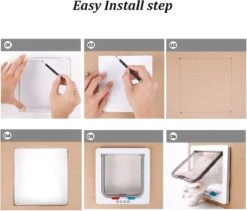 DOWO® - Kattenklep - Kattenluik - Kattenluikje - 4-weg Magneetsluiting Huisdierklep, Eenvoudige Installatie Kattendeur Huisdierendeur Aan De Muur, Houten Deur, Upvc Binnendeur, Baksteenwanden, Houten Deuren (M - Buitenmaat 19 X20 Cm) 18 DOWO® - Kattenklep - Kattenluik - Kattenluikje - 4-weg Magneetsluiting Huisdierklep, Eenvoudige Installatie Kattendeur Huisdierendeur Aan De Muur, Houten Deur, Upvc Binnendeur, Baksteenwanden, Houten Deuren (M - Buitenmaat 19 X20 Cm) -Katten Benodigdheden Winkel 1200x1027 2