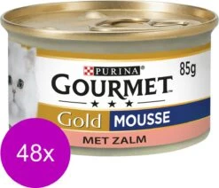 Gourmet Gold Mousse 85 G - Kattenvoer - 48 X Zalm -Katten Benodigdheden Winkel 1200x1030 9