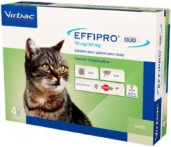 Virbac Effipro DUO Spot-On Kleine Kat (1 T/m 6 Kg) - 4 Pipetten -Katten Benodigdheden Winkel 1200x1037 2