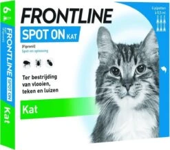 Frontline Spot-On Anti Vlooienmiddel Kat - 6 Pipetten 19 Frontline Spot-On Anti Vlooienmiddel Kat - 6 Pipetten -Katten Benodigdheden Winkel 1200x1057 3