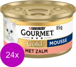 Gourmet Gold Mousse - Kattenvoer Natvoer - Zalm - 24 X 85 Gr 11 Gourmet Gold Mousse - Kattenvoer Natvoer - Zalm - 24 X 85 Gr -Katten Benodigdheden Winkel 1200x1059