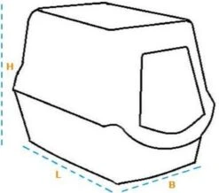 Trixie Berto Kattenbak Overdekt Met Zeef Scheidingssysteem Taupe - 59X39X42 CM -Katten Benodigdheden Winkel 1200x1061 5