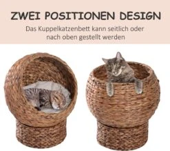 PawHut Kattenmand Rotan Kattennest Kattenbed Met Kussen Huisdierbed Bruin D30-104 19 PawHut Kattenmand Rotan Kattennest Kattenbed Met Kussen Huisdierbed Bruin D30-104 -Katten Benodigdheden Winkel 1200x1062 4