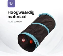 Tavaro Kattentunnel 5 Gangen - Met Speelbal - Kattenspeelgoed - Zwart / Blauw 12 Tavaro Kattentunnel 5 Gangen - Met Speelbal - Kattenspeelgoed - Zwart / Blauw -Katten Benodigdheden Winkel 1200x1068 4
