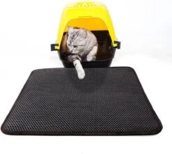 Oorspronkelijke Kattenbakmat, Kattenbak Mat Accessoire, Grit Opvangen, Honinggraad, Katten Mat, Waterdichte Dubbele Laag, Zwart, Urine/water Afstotend, Kat & Kitten, Cat Litter Mat 40x50cm -Katten Benodigdheden Winkel 1200x1074 5