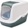 Savic Kattentoilet Nestor Nordic 56x39x38.5 Cm - Kattenbak - Groen&Wit -Katten Benodigdheden Winkel 1200x1079 6