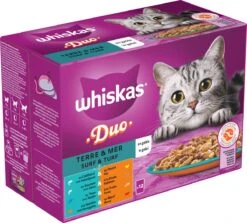 Whiskas 1+ Natvoer - Duo Surf & Turf - Selectie In Gelei - Maaltijdzakjes 48 X 85 G 7 Whiskas 1+ Natvoer - Duo Surf & Turf - Selectie In Gelei - Maaltijdzakjes 48 X 85 G -Katten Benodigdheden Winkel 1200x1084