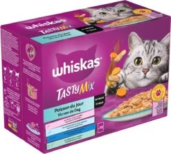Whiskas 1+ Natvoer - Tasty Mix - Vis Van De Dag In Saus - Maaltijdzakjes 48 X 85 G 11 Whiskas 1+ Natvoer - Tasty Mix - Vis Van De Dag In Saus - Maaltijdzakjes 48 X 85 G -Katten Benodigdheden Winkel 1200x1085