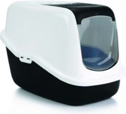 Savic Kattenbak Nestor - Kattenbak - Zwart/Wit - 56 X 39 X 38,5