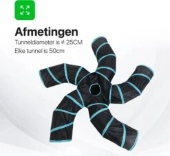 Tavaro Kattentunnel 5 Gangen - Met Speelbal - Kattenspeelgoed - Zwart / Blauw 17 Tavaro Kattentunnel 5 Gangen - Met Speelbal - Kattenspeelgoed - Zwart / Blauw -Katten Benodigdheden Winkel 1200x1102 5