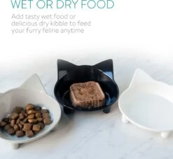 Navaris Voerbakjes Voor Katten - Set Van 3 Voer- En Waterbakken - Met Kattenkopjes Vorm - Antislip - Etensbakjes In Grijs, Wit En Zwart 15 Navaris Voerbakjes Voor Katten - Set Van 3 Voer- En Waterbakken - Met Kattenkopjes Vorm - Antislip - Etensbakjes In Grijs, Wit En Zwart -Katten Benodigdheden Winkel 1200x1103 1