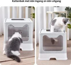 LooMar Kattenbak Groot - Kattenbak XXL - Kattenbak Grote Katten - Opvouwbaar - Grijs -Katten Benodigdheden Winkel 1200x1112 1