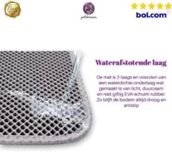Professionele Kattenbakmat + Cadeau – Schoonloopmat Kattenbak – Katten Grit Opvanger – Dubbele Waterdichte Laag – Uitloopmat Kattenbak – Kattenverzorging – Kattenbak Accessoires - Gritmat – Kat Benodigdheden -Katten Benodigdheden Winkel 1200x1115 4
