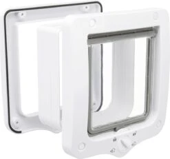 Trixie 4-weg Kattenluik Met Tunnel - Wit - 20 X 22 Cm -Katten Benodigdheden Winkel 1200x1122 7