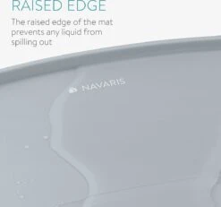 Navaris Siliconen Voederbakmat Voor Katten - Waterdichte Anti-slip Mat Voor Voerbak En Waterbak - 50x32 Cm - In Grijs Kattendesign -Katten Benodigdheden Winkel 1200x1123 3