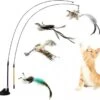 Kattenspeelgoed - Simulatie Vogel - Interactieve Grappige Kattenspeeltjes - Kattenhengel Met Zuignap + 4 Vogels + Een Kattenhengel GRATIS -Katten Benodigdheden Winkel 1200x1125 7