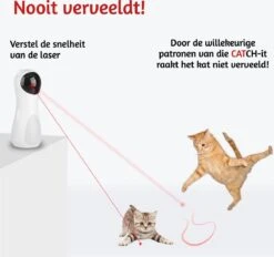 Merkloos Automatisch Kattenspeeltje Laser Intelligent Interactief Voor Katten – Laser Kat – 3 Verschillende Standen – Incl. Oplaadkabel – Geruisloze Motor -Katten Benodigdheden Winkel 1200x1129 9